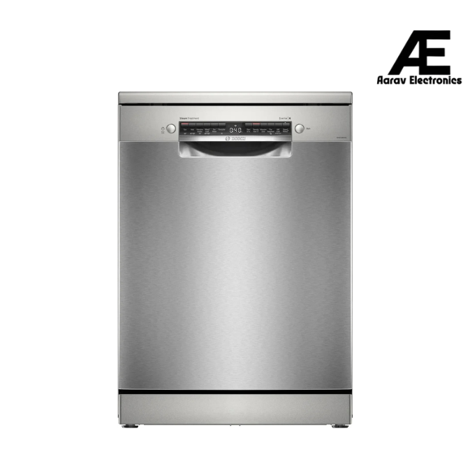 Bosch SMS6HMI01I Series 6 Free-Standing Dishwasher | 15 Place Settings | Home Connect (Wi-Fi Enabled) | Extra Clean Zone | VarioSpeed Plus | Heat Exchanger Drying | Anti-Fingerprint Finish | Energy Efficient | Silver Inox
