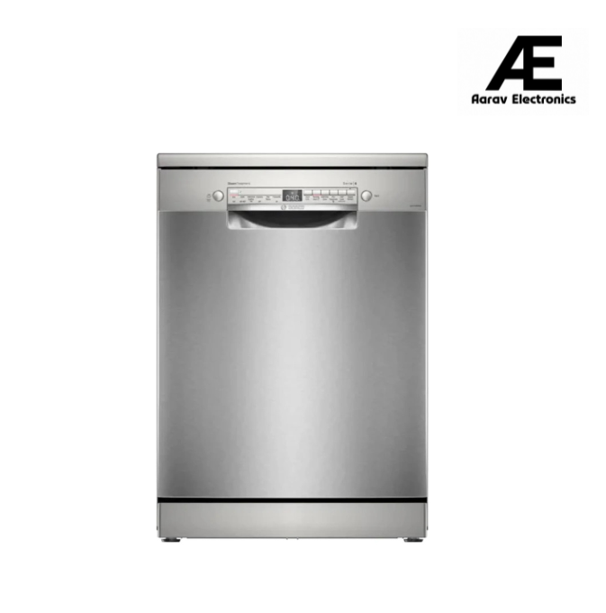 Bosch Series 6 14 Place Settings Free-standing Dishwasher (SMS6IKI01I, 60 cm, Brushed Steel, Anti-Fingerprint, Wi-Fi Enabled, EcoSilence Drive)