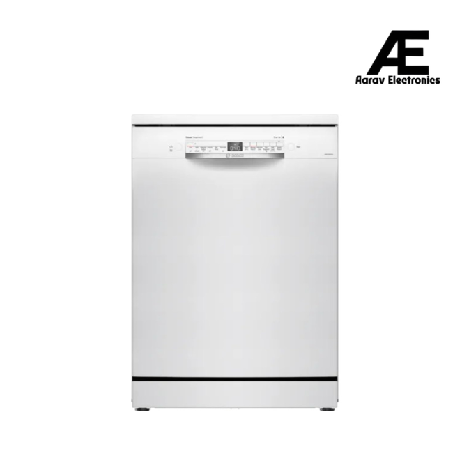 Bosch 14 Place Settings Dishwasher (SMS6IKW01I, Free-Standing, 60 cm, White, Home Connect, EcoSilence Drive, Intensive Kadhai Wash, Inverter Motor)