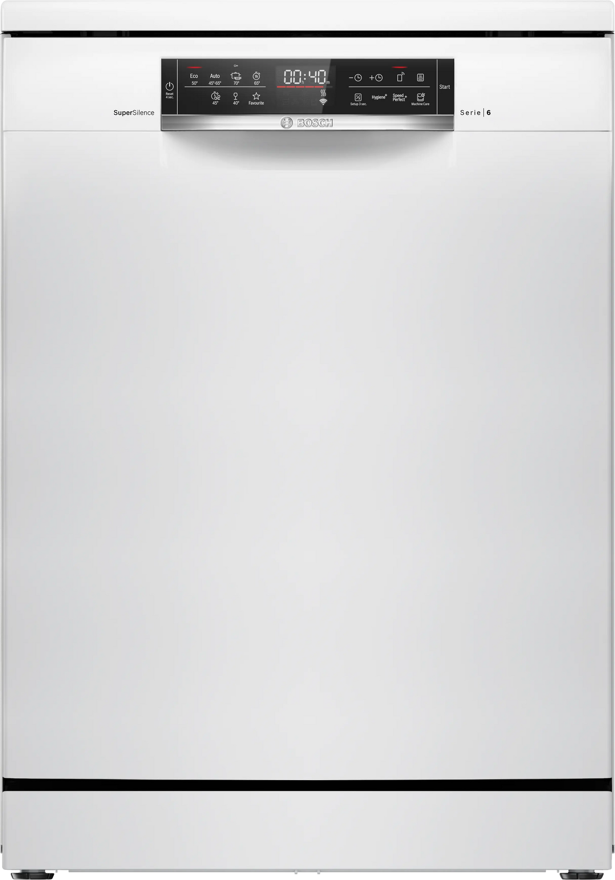 Bosch SMS6ZCW37Q Series 6 Free-Standing Dishwasher | 14 Place Settings | Zeolith Drying Technology | Home Connect (Wi-Fi Enabled) | PerfectDry | VarioFlex Baskets | Extra Clean Zone | Silence Plus | Energy Efficient | White