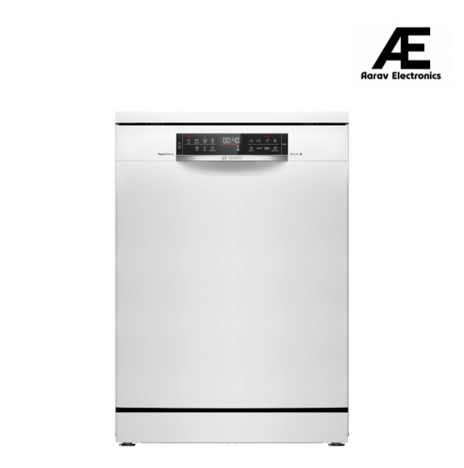 Bosch SMS6ZCW37Q Series 6 Free-Standing Dishwasher | 15 Place Settings | Zeolith Drying Technology | Home Connect (Wi-Fi Enabled) | PerfectDry | VarioFlex Baskets | Extra Clean Zone | Silence Plus | Energy Efficient | White