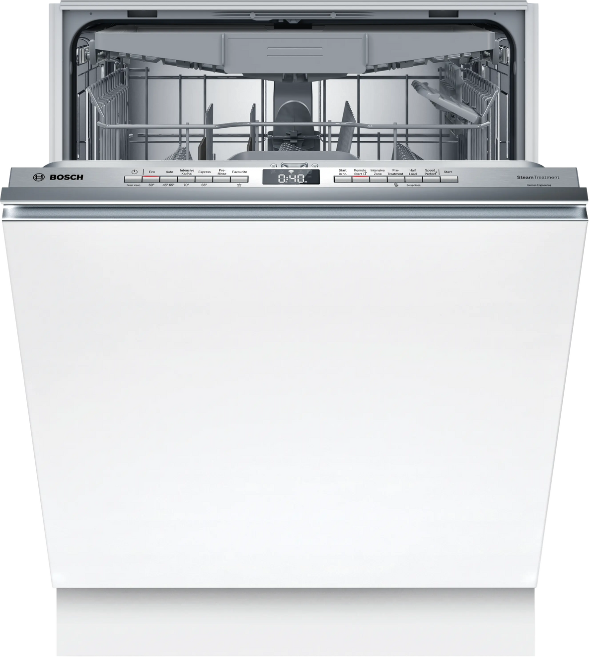 Bosch SMV6HMX01I Fully Integrated Built-in Dishwasher | 14 Place Settings | Home Connect (Wi-Fi Enabled) | Extra Dry Function | Silence Plus | Energy Efficient | Stainless Steel Interior