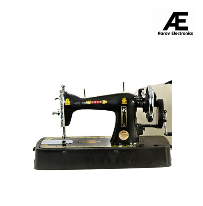 USHA Bandhan Composite Manual Sewing Machine With Cover, Black