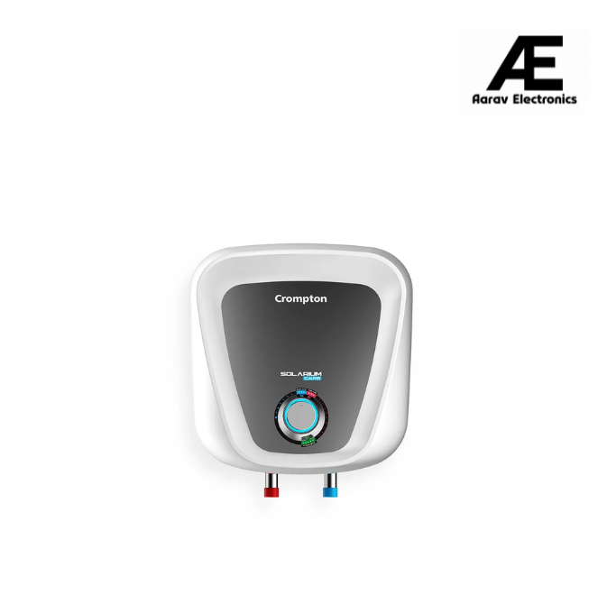 Crompton Solarium Care 10-L 5 Star Storage Water Heater (Geyser) with Rust Proof Plastic Body (White),Free Installation, Free Pipe.