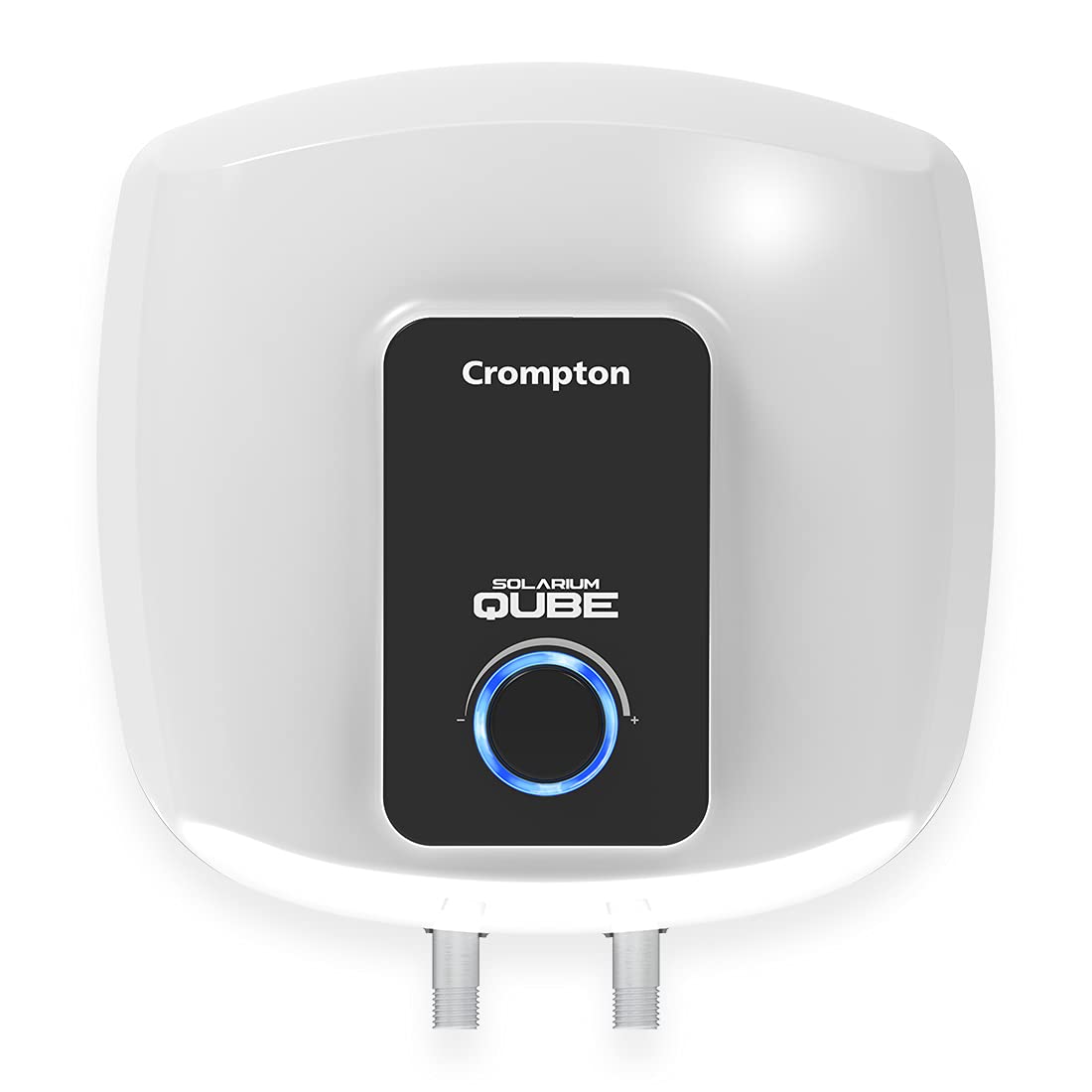 Crompton Solarium Qube 10-L 5 Star Rated Storage Water Heater (Geyser) with Free Installation and Connection Pipes (White)