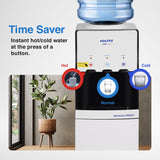 Voltas Floor Mounted Water Dispenser Minimagic with Cooling Cabinet (Spring FV +, 3 Modes, White), 3L