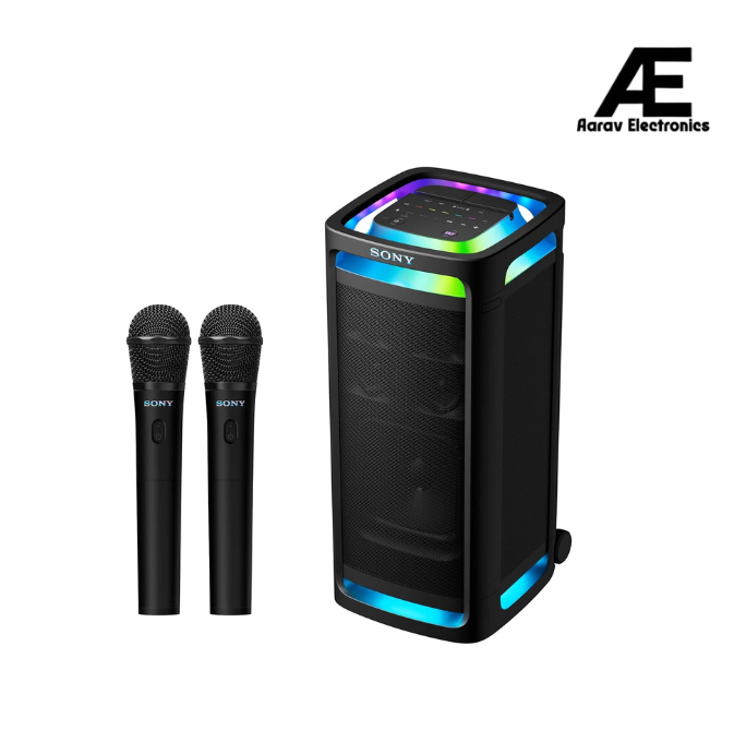 Sony ULT TOWER9(SRS-ULT 900)|Wireless,Bluetooth Party Speaker with Massive Bass,360°Sound&amp;Party Lights,25hr Playtime,Karaoke,TouchPanel,Built in Power Bank,TV Sound Booster,get Wireless Dual ULTMIC1