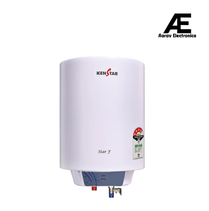 Kenstar Star F 15 L Storage Water Geyser 4 Star with 2000W Copper Heating Element, 8 Bar Pressure, Thermal Cut-Off & Multi-Function Valve – White (Open box / without box)