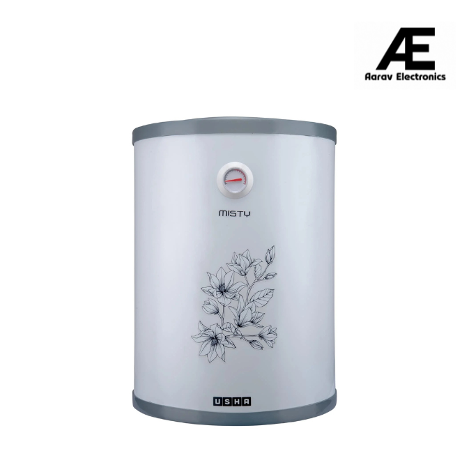 Usha Misty 25 Ltr 2000-Watt 5 Star Storage Water Heater (Grey Magnolia),With Free Installation And Connection Pipes