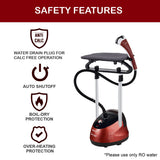 INALSA Standing Garment Steamer 2000 W|Double Pole With 90° &amp; 180° Adjustable Ironing Board |Adjustable Pole Height|2.2 L Water Tank|45 Sec Heat Up Time|32g/min Steam Output |2 Y Warranty,Swiftix 2000
