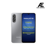 Samsung Galaxy A17 5G (Gray, 8GB RAM, 256GB Storage) | with Travel Adapter | 50 MP No Shake Camera | Gemini Live | Circle to Search | Super AMOLED | Corning Gorilla Glass Victus | 7.5mm Sleek | AI
