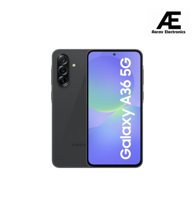 Samsung Galaxy A36 5G (Awesome Black, 12GB, 256GB) | Gemini Live | Awesome Intelligence (AI): Circle to Search, My Filter, Object Eraser | 4nm Snapdragon Processor | Flagship Grade Camera