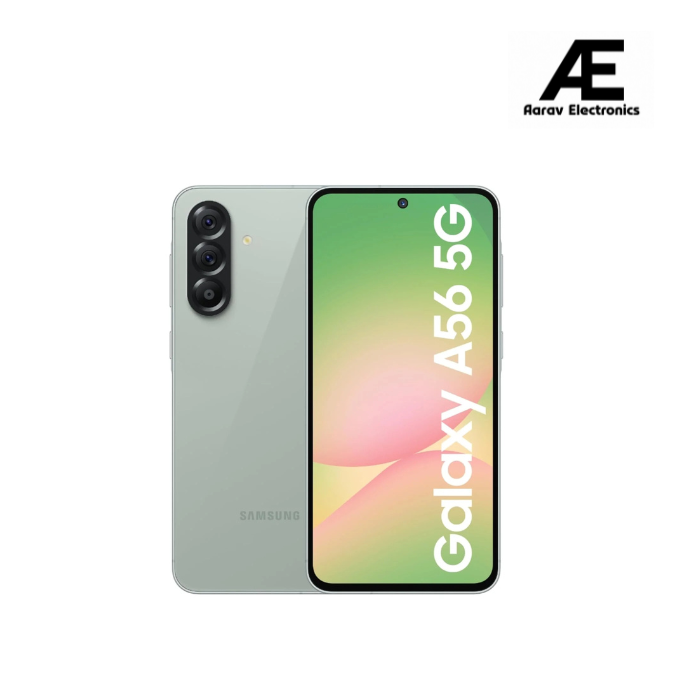 Samsung Galaxy A56 5G (Awesome Olive, 12GB, 256GB) | Metal Frame | Gemini Live | Awesome Intelligence (AI): Circle to Search, Instant Slo-Mo, Auto-Trim, Object Eraser | Flagship Grade Camera