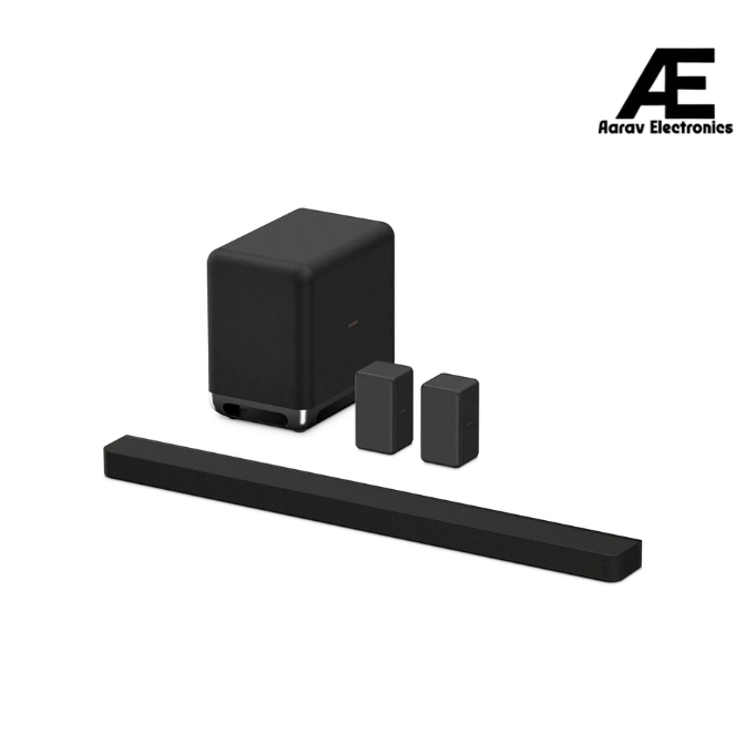 Sony New Launch BRAVIA Theatre BAR 9 Premium Soundbar Home Theatre System for TV with 360 Spatial Sound Mapping, IMAX,Dolby Atmos/DTSx (HT-A9000) with subwoofer SW5 &amp; Rear Speaker SA-RS3S-Black