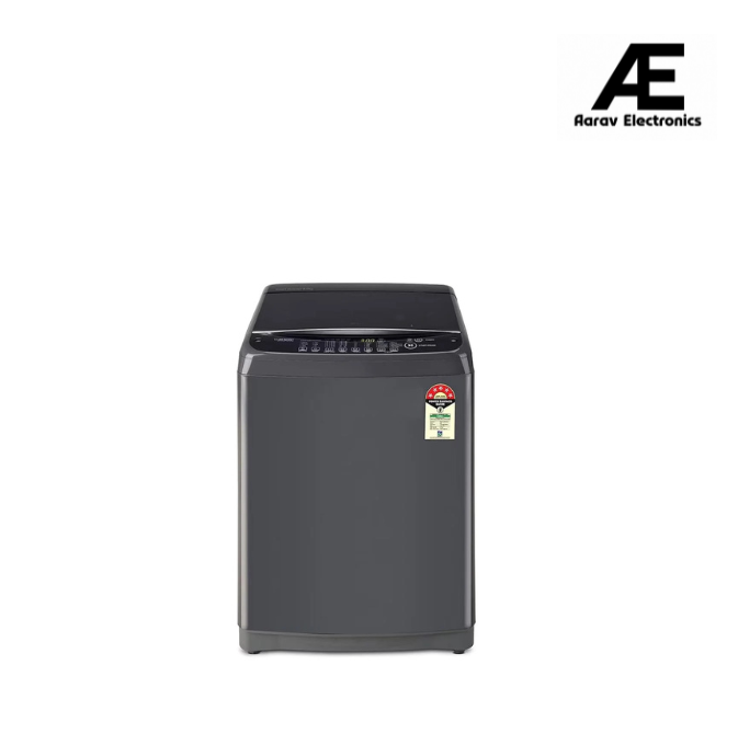 LG 8 Kg 5 Star Inverter TurboDrum Fully Automatic Top Loading Washing Machine (T80SNMB1Z, Smart Closing Door, Middle Black)