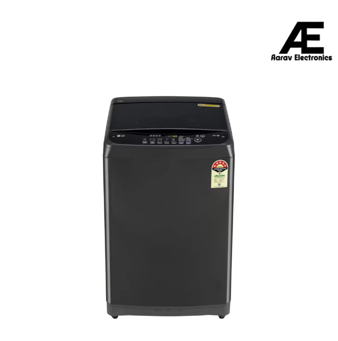 LG 8Kg Top Load Washing Machine, Smart Inverter Motor, Middle Black, 5 Star