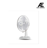 USHA Striker Plus Table Fan | 400MM Sweep Size | 2100 RPM | Jerk-Free & Uniform Oscillation | Aerodynamic Blade Design for High Air Delivery | Anti-Rust Protection | 100% Copper Motor | (White)