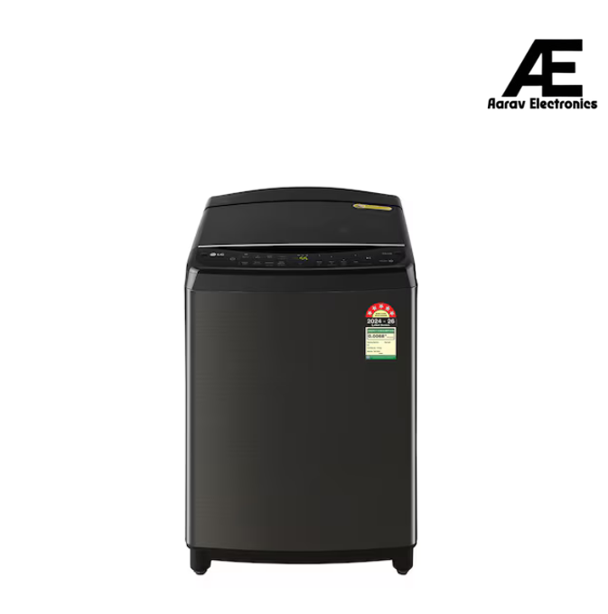 LG 13Kg 5 Star Fully Automatic Top Load Washing Machine with AI Direct Drive™, In-built Heater, TurboWash™ & Platinum Black (THD13SWP)