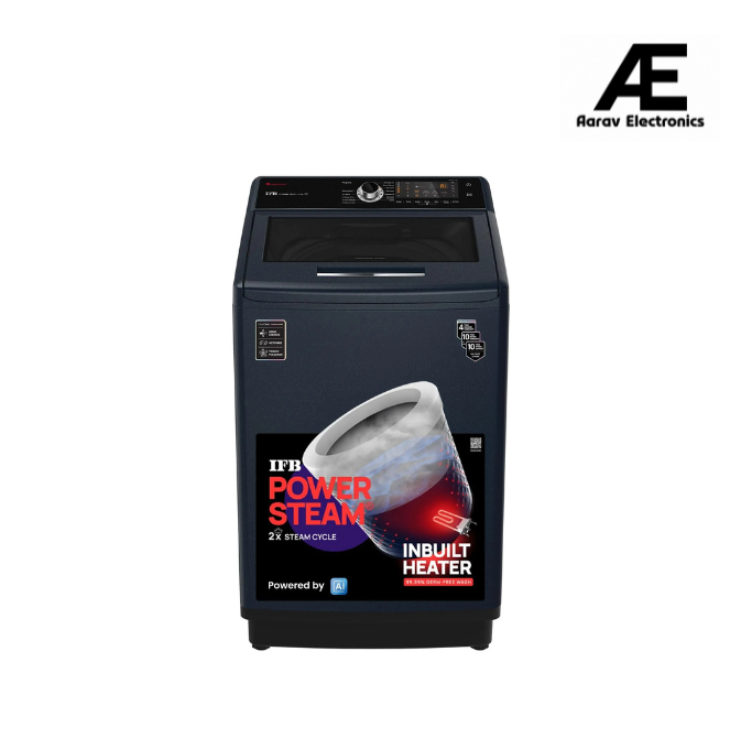 IFB 10 Kg 5 Star AI Powered Fully Automatic Top Load Washing Machine (TL S4RBS 10.0 Kg Aqua, Sparkle Silver, 2X Power Steam, 4 Years Comprehensive Warranty)