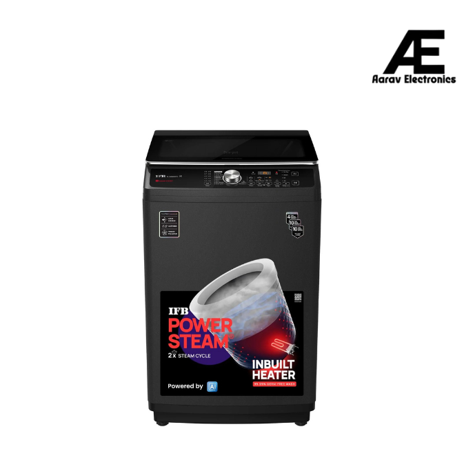IFB 9 Kg 5 Star with DeepClean® Technology, AI Powered, Fully Automatic Top Load Washing Machine (TL900NB2S, PowerSteam®, Inbuilt Heater, Aqua Energie, Noir Black)