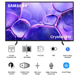 Samsung 189 cm (75 inches) Crystal 4K Ultra HD Smart LED TV UA75U8300FUXXL (Black)