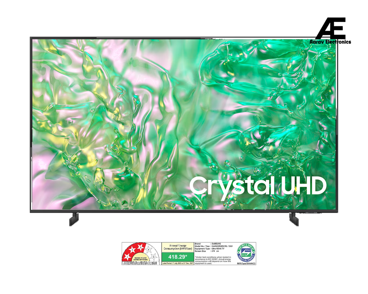 Samsung 85 Inch 4K Smart TV – 120Hz, Tizen, Crystal Processor UA85DU8300UXXL (Open box / Without box)
