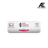 LG 1.5 Ton 3 Star Hot &amp; Cold, DUAL Inverter Split AC (Copper, Convertible 5-in-1, VIRAAT Mode, 4 Way Swing, HD Filter with Anti-Virus Protection, US-H18VNXE, White)
