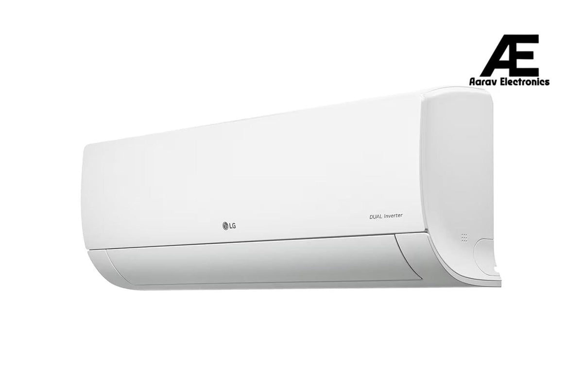 LG 1.5 Ton 5 Star AI DUAL Inverter Split AC (Copper, AI Convertible 6-in-1 Cooling, 4 Way Swing, HD Filter with Anti-Virus Protection, 2024 Model, US-Q19ENZE, White)
