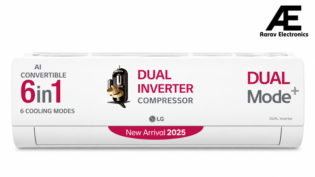 LG 3 Star (2.0) Split AC with AI Convertible 6-in-1 Cooling with Anti Virus Protection,Diet+, Silver Deco, 2025 Model (US-Q24SNXE) White