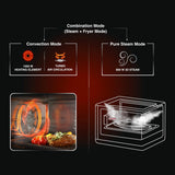Usha iChef Steam Oven | Air Fryer | Steamer | 39 Pre-set Menus | 11 in-1 Functions | 3 Level cooking | Turbo Air Circulation | 1000 W Heating element and 800 W 3D Steam &amp; 18L (Blue)
