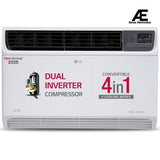 LG 1.5 Ton 5 Star DUAL Inverter Window AC (Copper, Convertible 4-in-1 cooling, 4 Way Air Swing, HD Filter, UW-Q18WUZA, White)