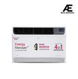 LG 1.5 Ton 5 Star Wi-Fi DUAL Inverter Window AC (Copper, Convertible 4-in-1 cooling, 4 Way Air Swing, HD Filter, UW-Q18WWZA, White)