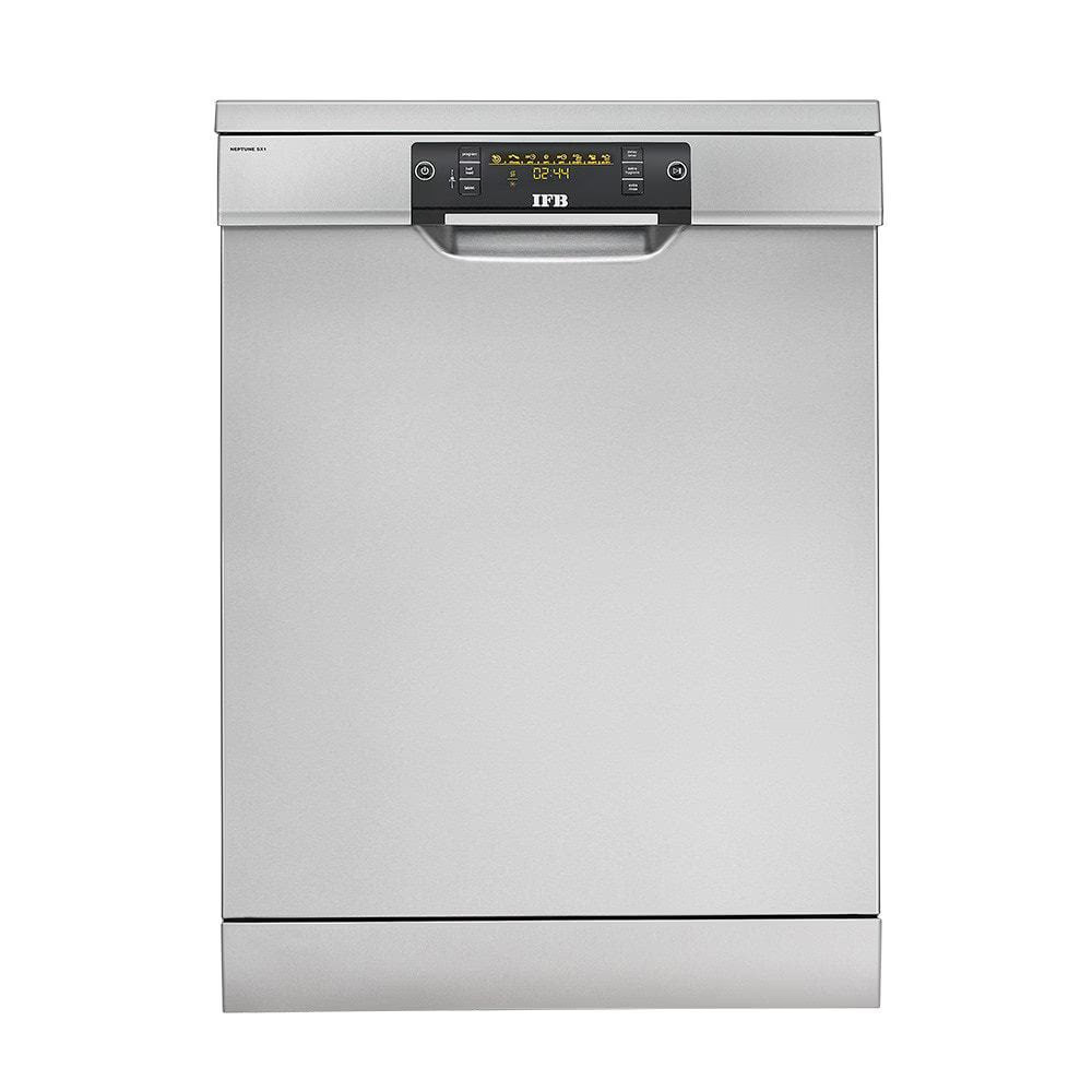 IFB Neptune SX1 Fully-automatic Front-loading Dishwasher (15 Place Settings, Stainless Steel, Inbuilt Heater,Quick Wash with Steam Drying)