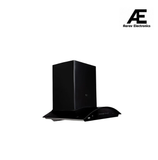 KAFF 60 CM Filter-less Auto Clean Curved Glass Kitchen Chimney, 1250 m3/hr Suction Capacity with Motion Sensor, Touch Control, Black Glass Clad Hood with LED Insignia (VASCO DHC 60, Black)