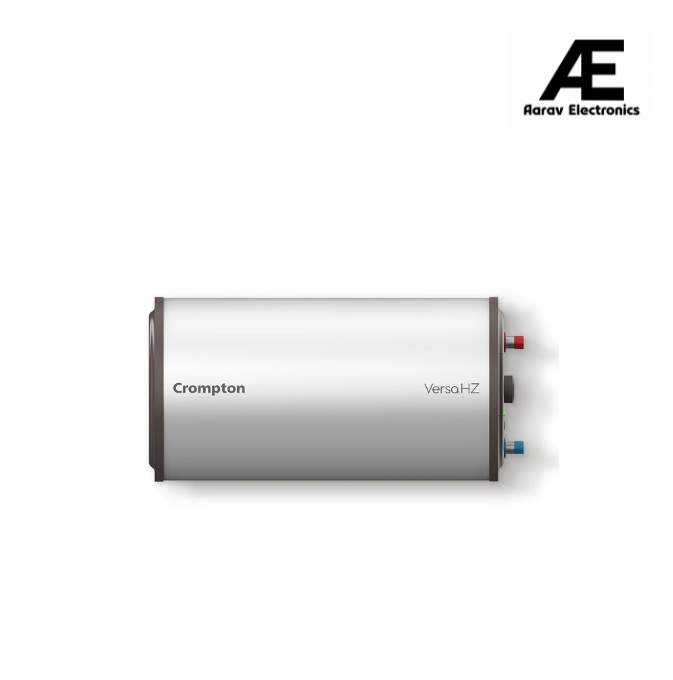 Crompton Versa Horizontal RHS 15L Storage Water Heater (Geyser) with Rust Proof Plastic body and Superior Glassline Coating, Fits under false ceilings, 8 Bar pressure rating and 7yr Tank warranty