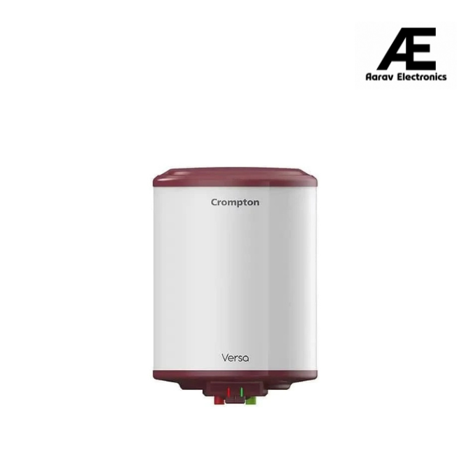 Crompton Versa ASWH-3525 25-Litre 5 Star Rated Storage Water Heater (Geyser) with Free Installation And Pipe (White),Wall 7 Year warranty on Tank