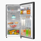 Haier 185L 1 Star Direct Cool Single Door Refrigerator, Celestial Peony, Diamond Edge Freezing Technology, Toughened Glass Shelves – HRD-2061SCPA-N
