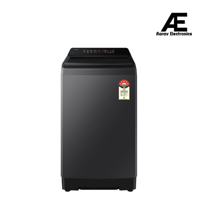 Samsung 8 kg Fully Automatic Top Load Washing Machine | Black | Powerful Wash Performance | Smart Features | WA40F08D1C