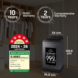 Samsung 10 Kg 5 Star Fully Automatic Top Load Washing Machine with Ecobubble™, In-Built Heater, Hygiene Steam, Soft Close Lid & Digital Inverter Motor (WA40F10H2CTL, Deep Charcoal)