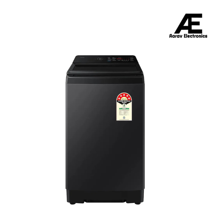 Samsung 8 Kg, 5 Star, AI Energy Mode Wash, Ecobubble, AI VRT+, Super Speed, Soft Closing Door, Wi-Fi, Digital Inverter, Fully-Automatic Top Load Washing Machine (WA80F08E2BTL, Black Caviar)