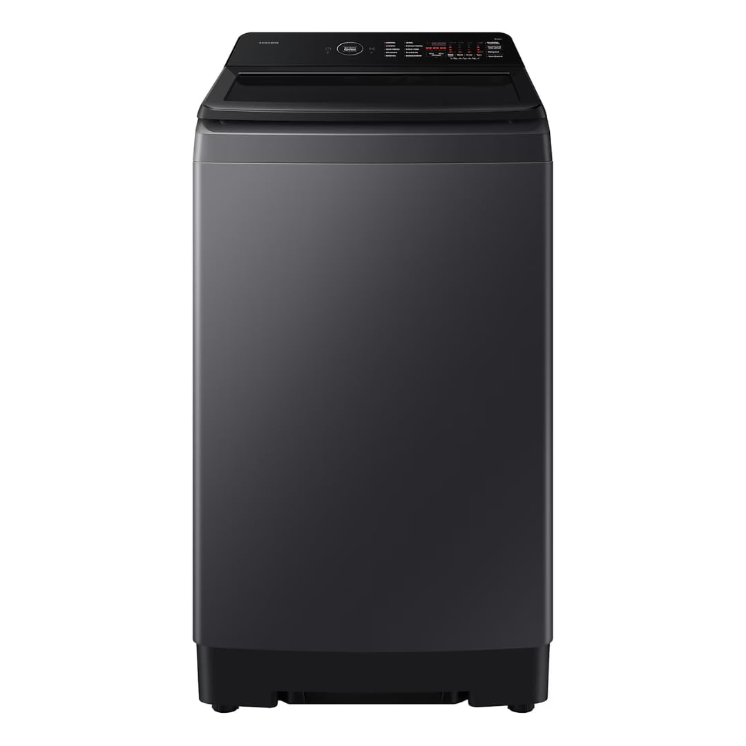 Samsung 10.0 kg 5 Star Top Load Washing Machine with AI Wash, Super Speed, Eco Bubble, Smart Control, Wi-Fi Enabled (WA80F10S2C, Deep Charcoal)