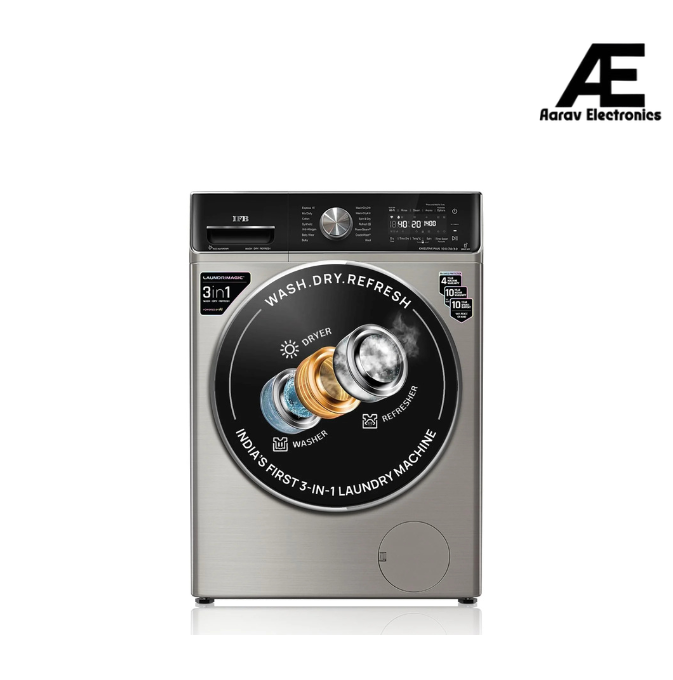 IFB 10 Kg/7 Kg/3 Kg 3-in-1, AI Powered, Fully Automatic Washer Dryer Refresher (IFB Laundrimagic®, EXECUTIVE PLUS ZXV, 9 Swirl Wash, Eco Inverter Technology, SUS VCM)