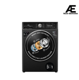 IFB 8.5 Kg / 6.5 Kg / 2.5 Kg 5 Star, Front Load 3-In-1, AI Powered, Fully Automatic Washer Dryer Refresh (2023 Model, Laundrimagic, Executive ZXB, 9 Swirl Wash, Eco Inverter Technology, Black)