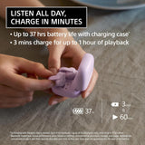 Sony LinkBuds Clip Open-Ear Truly Wireless Earbuds Greige (WF-LC900/CZ),  AI Calls, 37H Battery, Touch Controls, Water Resistant