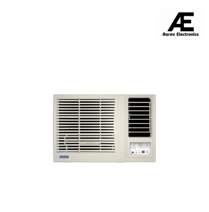 Blue Star 0.8 Ton 3 Star Fixed Speed Window AC (Copper, Turbo Cool, Fan Modes-Auto/High/Medium/Low, Hydrophilic Blue Fins, Dust Filters, Self-Diagnosis, WFD309L, White)