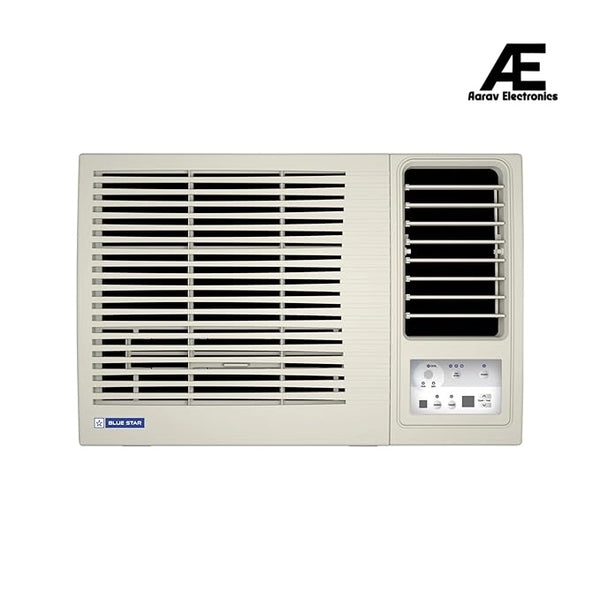 Blue Star 0.8 Ton 3 Star Fixed Speed Window AC (Copper, Turbo Cool, Fan Modes-Auto/High/Medium/Low, Hydrophilic Blue Fins, Dust Filters, Self-Diagnosis, WFE309L, White)