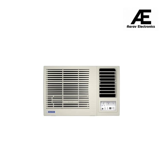 Blue Star 0.8 Ton 3 Star Fixed Speed Window AC (Copper, Turbo Cool, Fan Modes-Auto/High/Medium/Low, Hydrophilic Blue Fins, Dust Filters, Self-Diagnosis, WFE309L, White) (Open Box / Without Box)