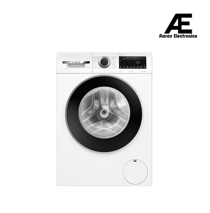 Bosch 8 kg 5 Star Fully-Automatic Front Loading Washing Machine (WGA13400IN, White, AI active water plus, In-Built Heater)