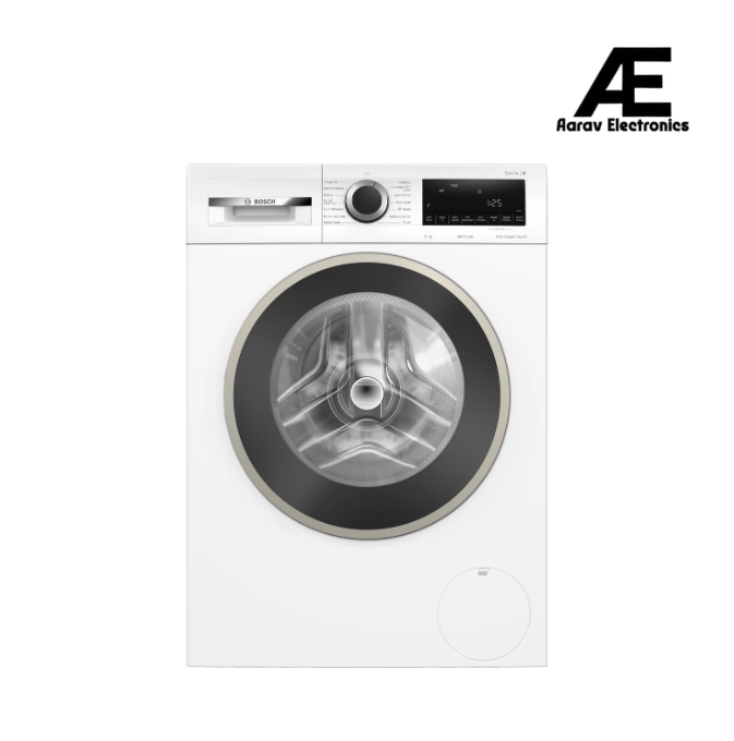 Bosch Series 8 9kg 1400 RPM Front Load Washing Machine | AntiVibration Design | SilentPowerDrive | LED Display | White - WGA14400IN
