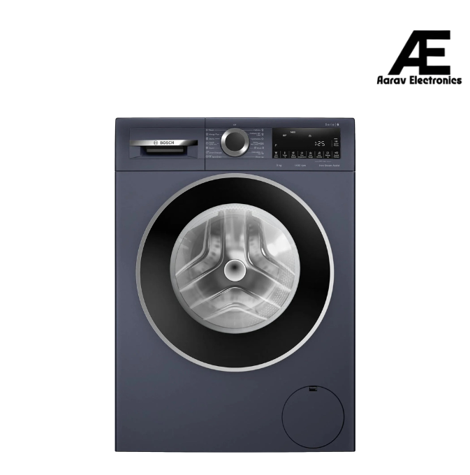 Bosch 9kg 5 Star Anti Wrinkle &amp; Steam Care Fully Automatic Front Load Washing Machine with Built in Heater (WGA244ZPIN, Dark lake)